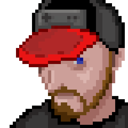 pixelated retro gamer avatar of Kai