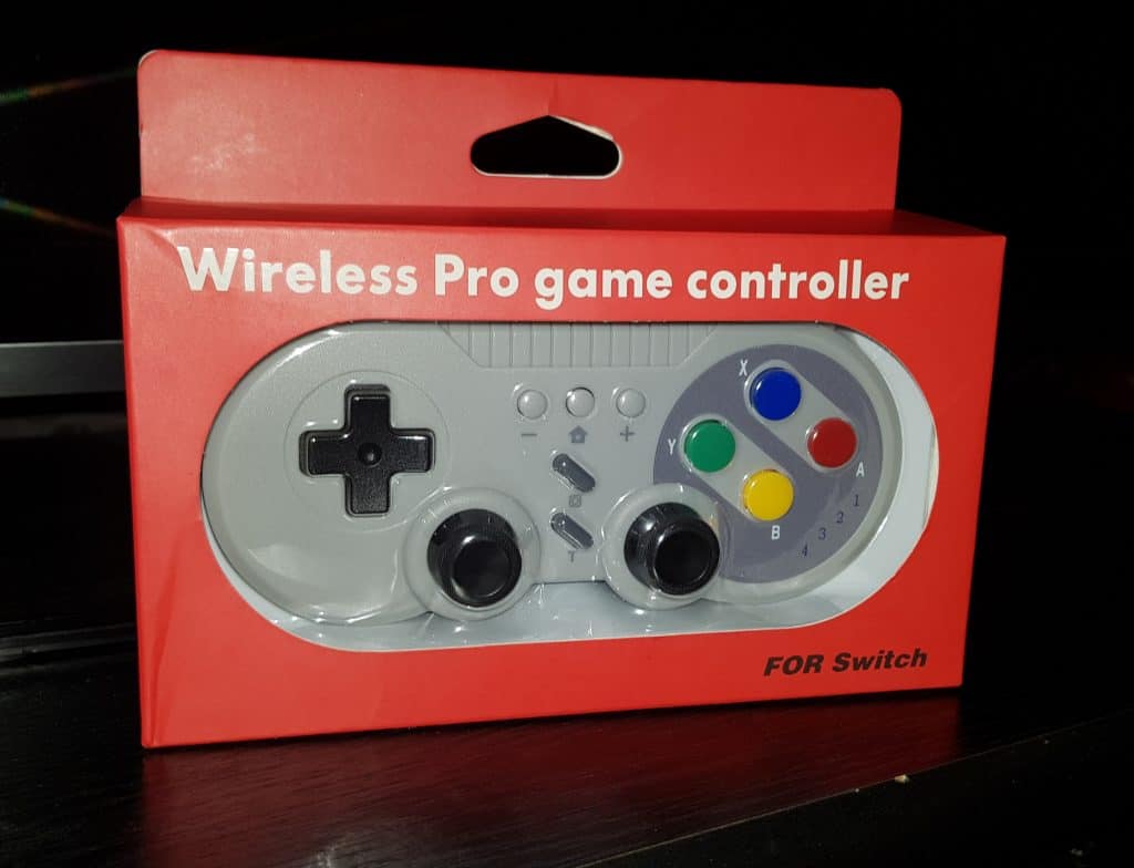 The TechKen controller for the Switch boxed